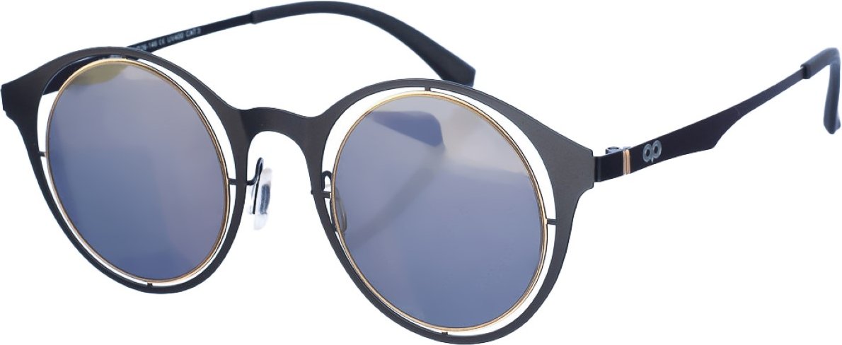 JAPO Damen-Sonnenbrille aus Metall in runder Form