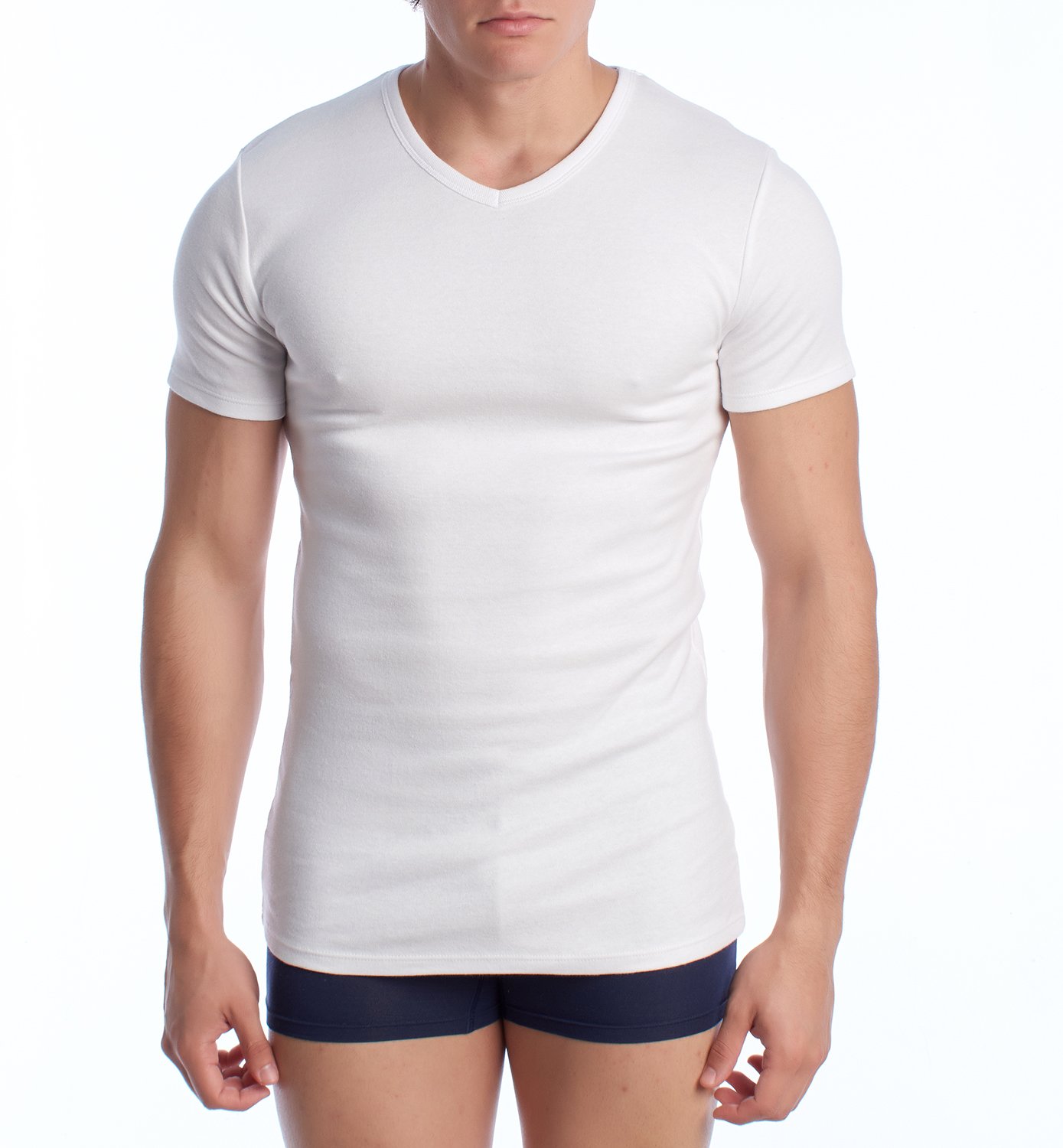 Kurzarm-Baumwoll-Thermo-T-Shirt für Männer A0255