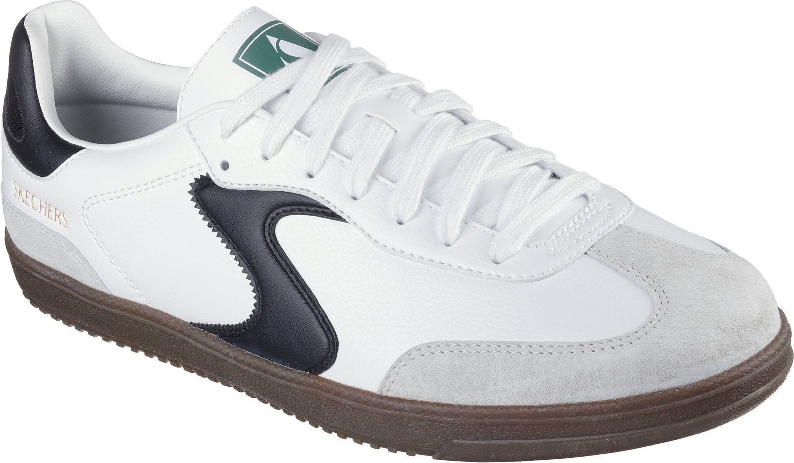 Skechers Hotshot Pyke Herren Sneaker aus synthetischem Material in Weiß/Schwarz