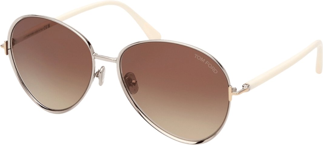 Tom Ford FT1028 16G Silberne Sonnenbrille