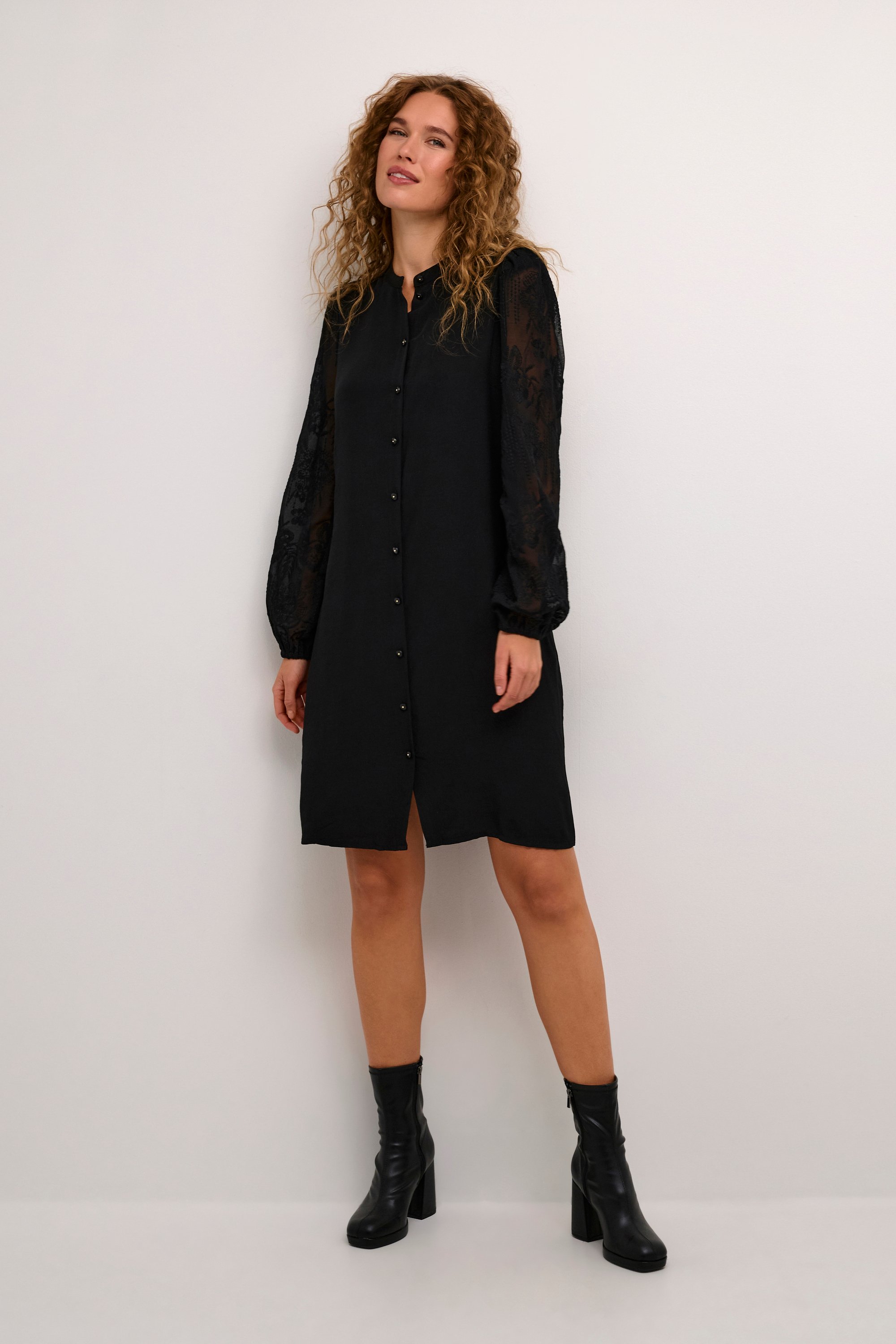 Thumbnail - Kleid im entspannten Schnitt black