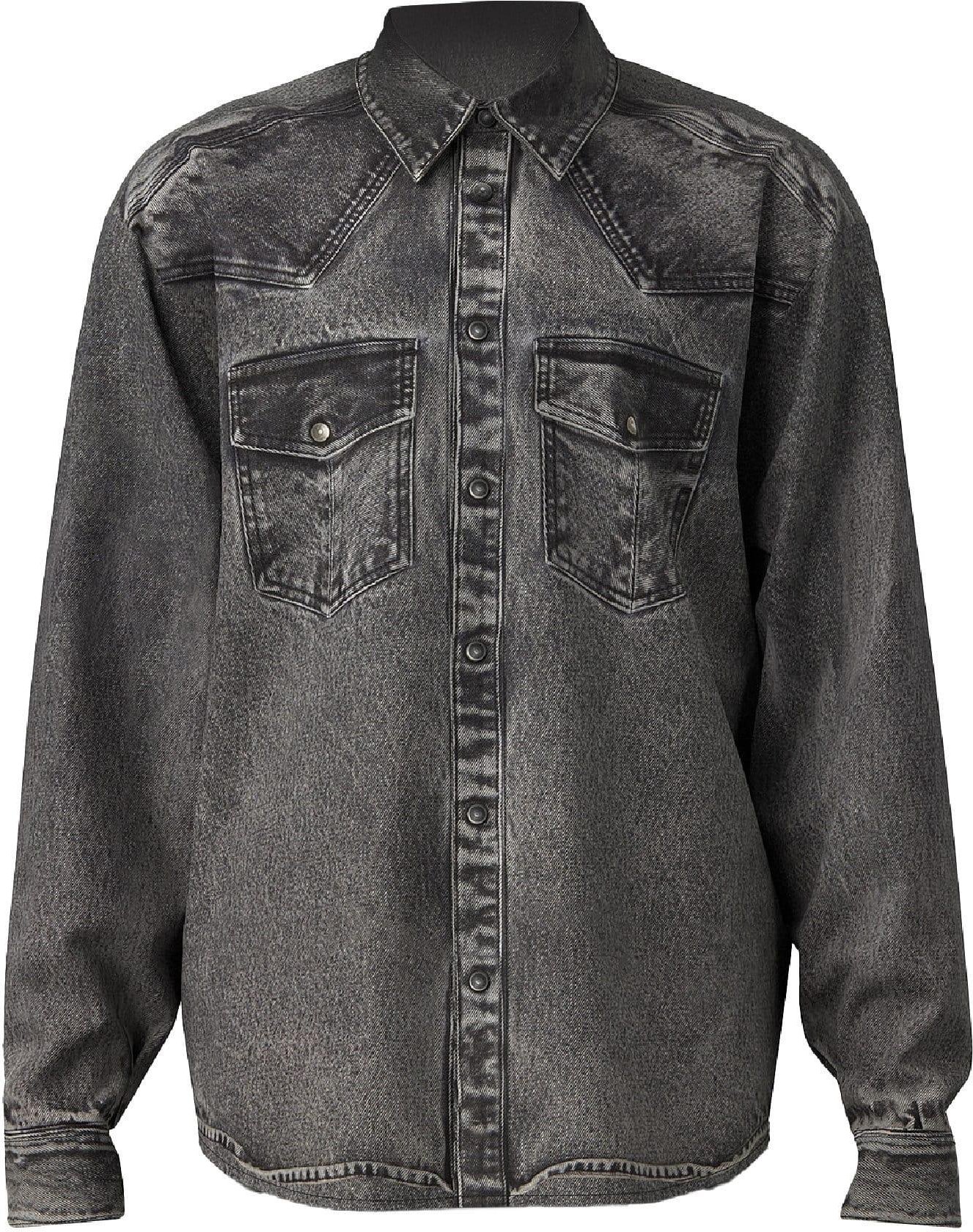 Diesel - "S-Gils" Hemd für Herren (Schwarz/Grau)