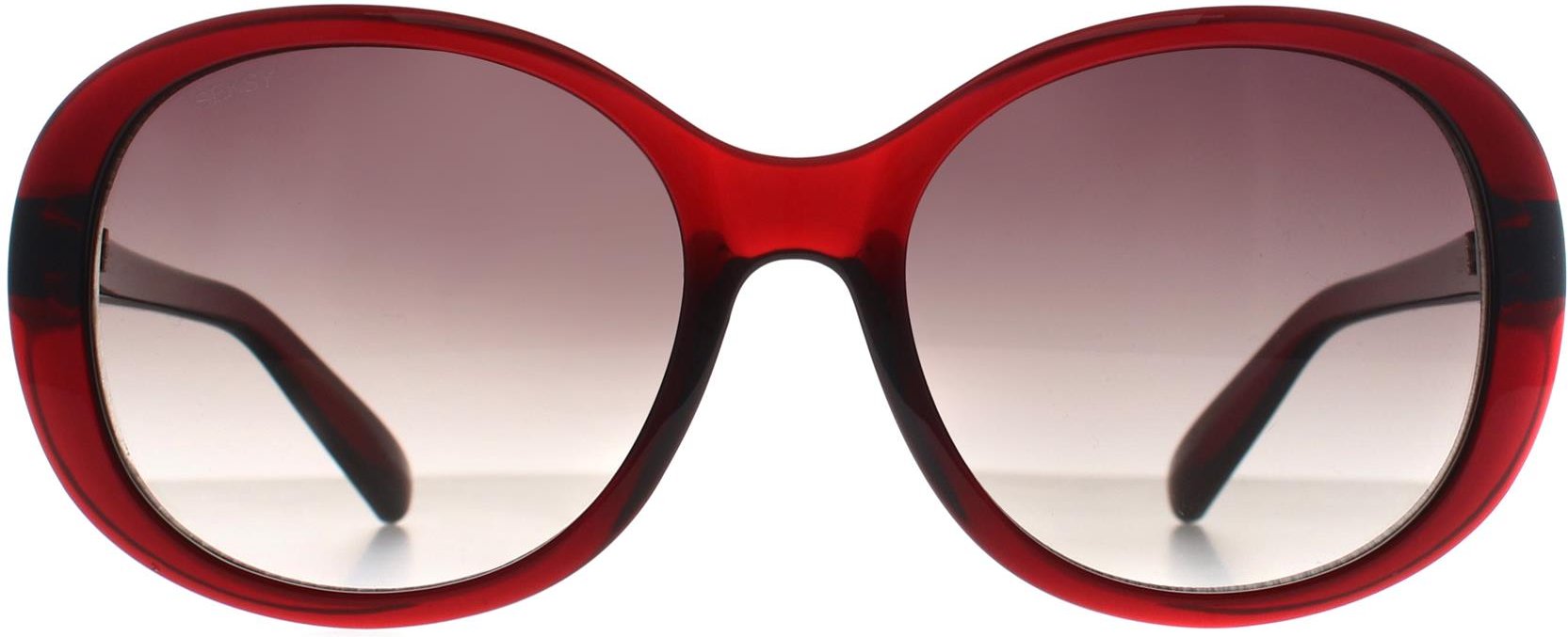 Seksy Oval Womens Transparent Burgundy Smoke Grey Gradient N2800