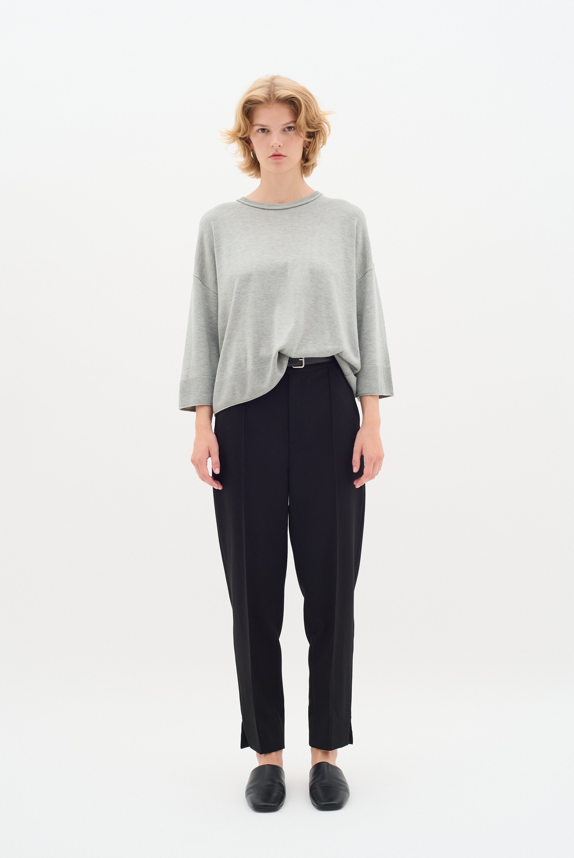 Strickpullover Casual fit light grey