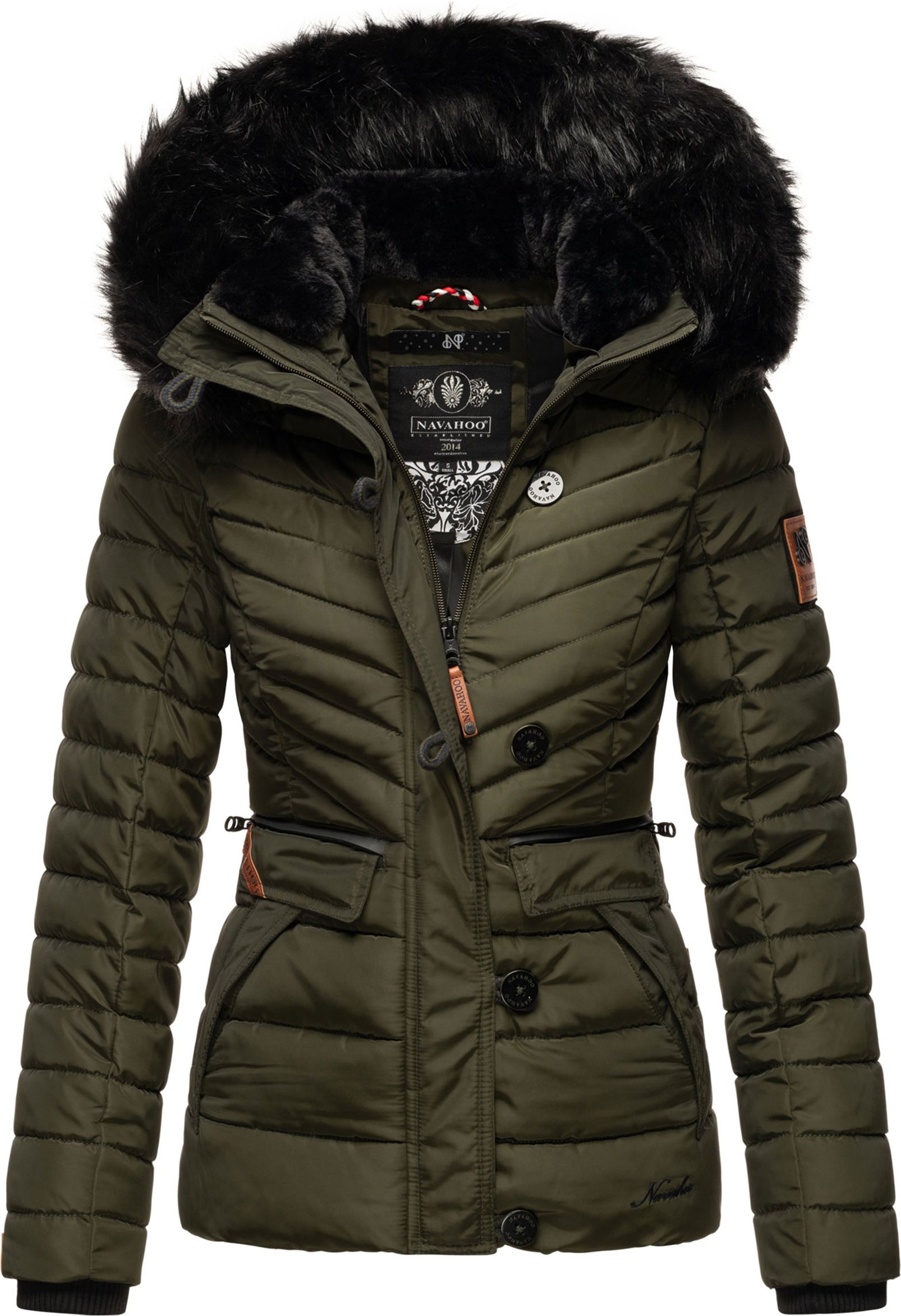 Thumbnail - Navahoo Damen Winter Steppjacke Wisteriaa – Warm & Elegant