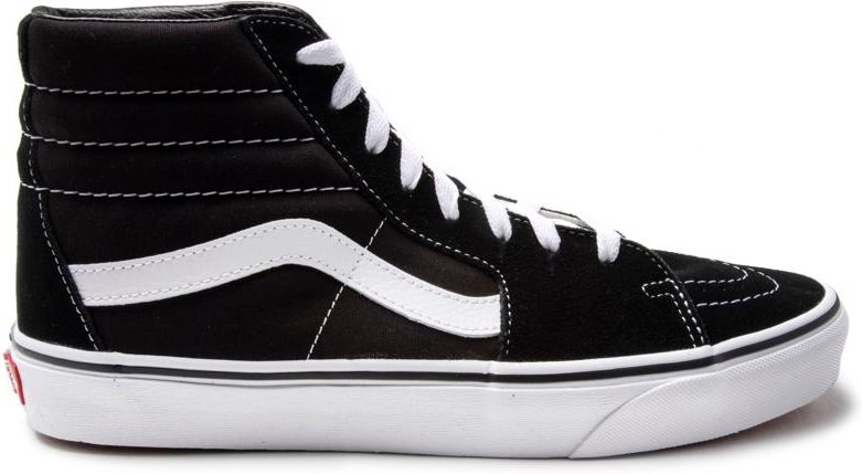 Thumbnail - Vans Herren Turnschuhe SK8 Hi Top Canvas Leder Lace Up schwarz weiß
