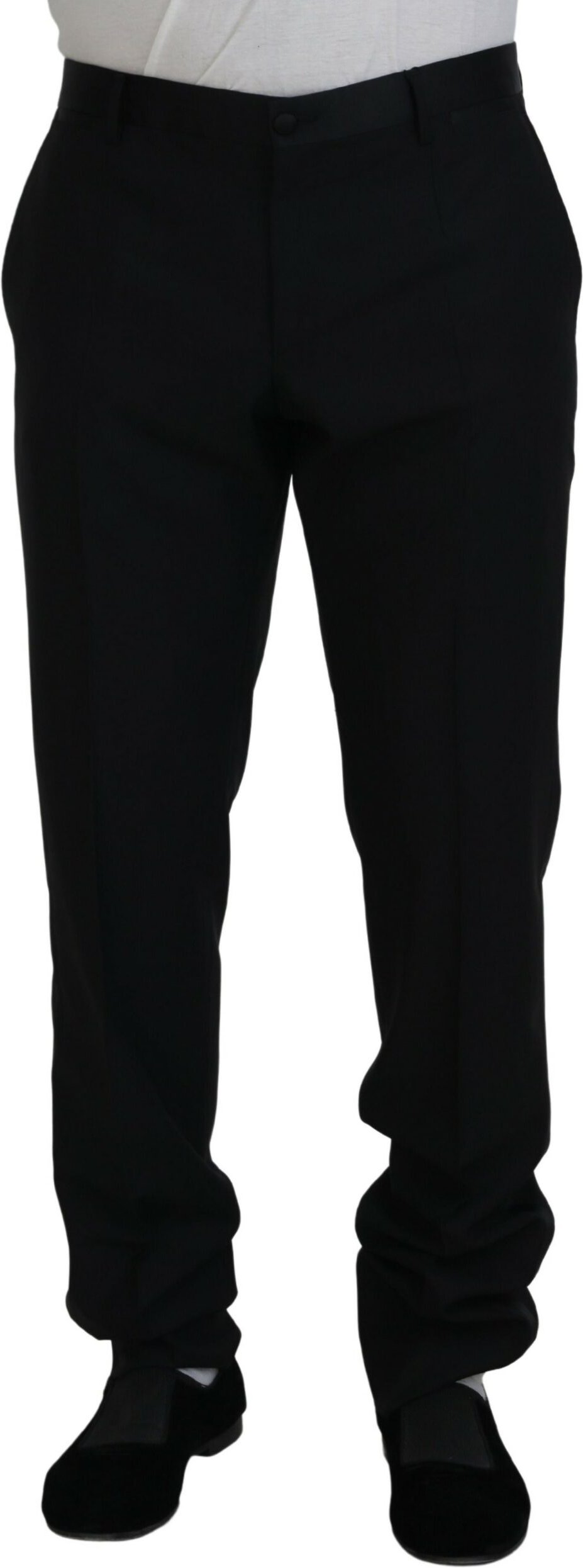 Klassische Passform Hose Schwarz