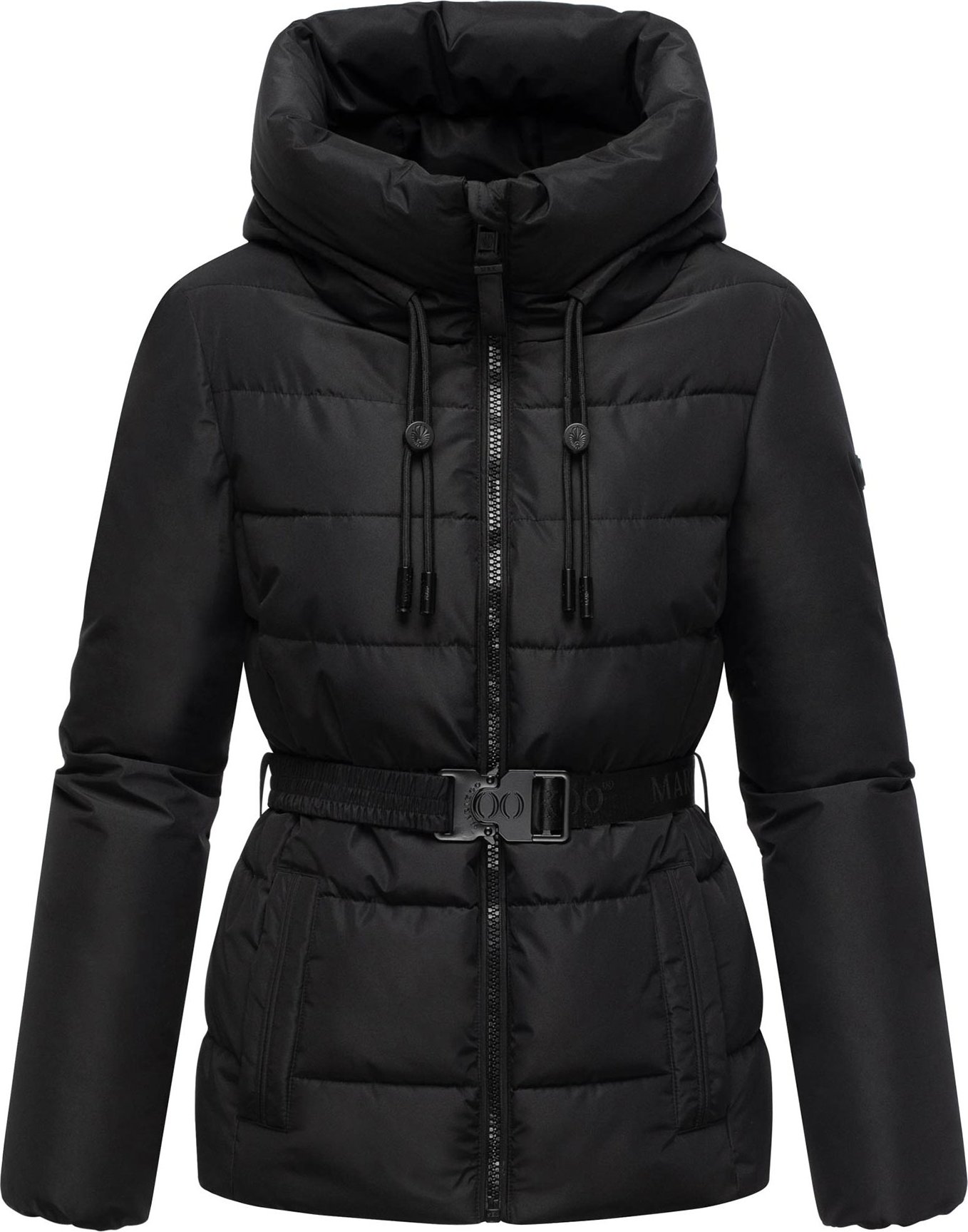 Marikoo Damen Winterjacke Himee mit Taillengürtel & Magnettaschen