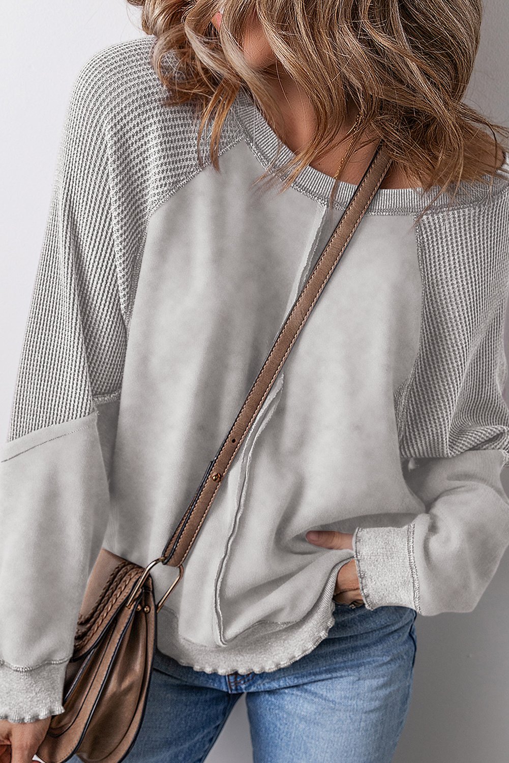 Farbenblock Oversized Sweatshirt