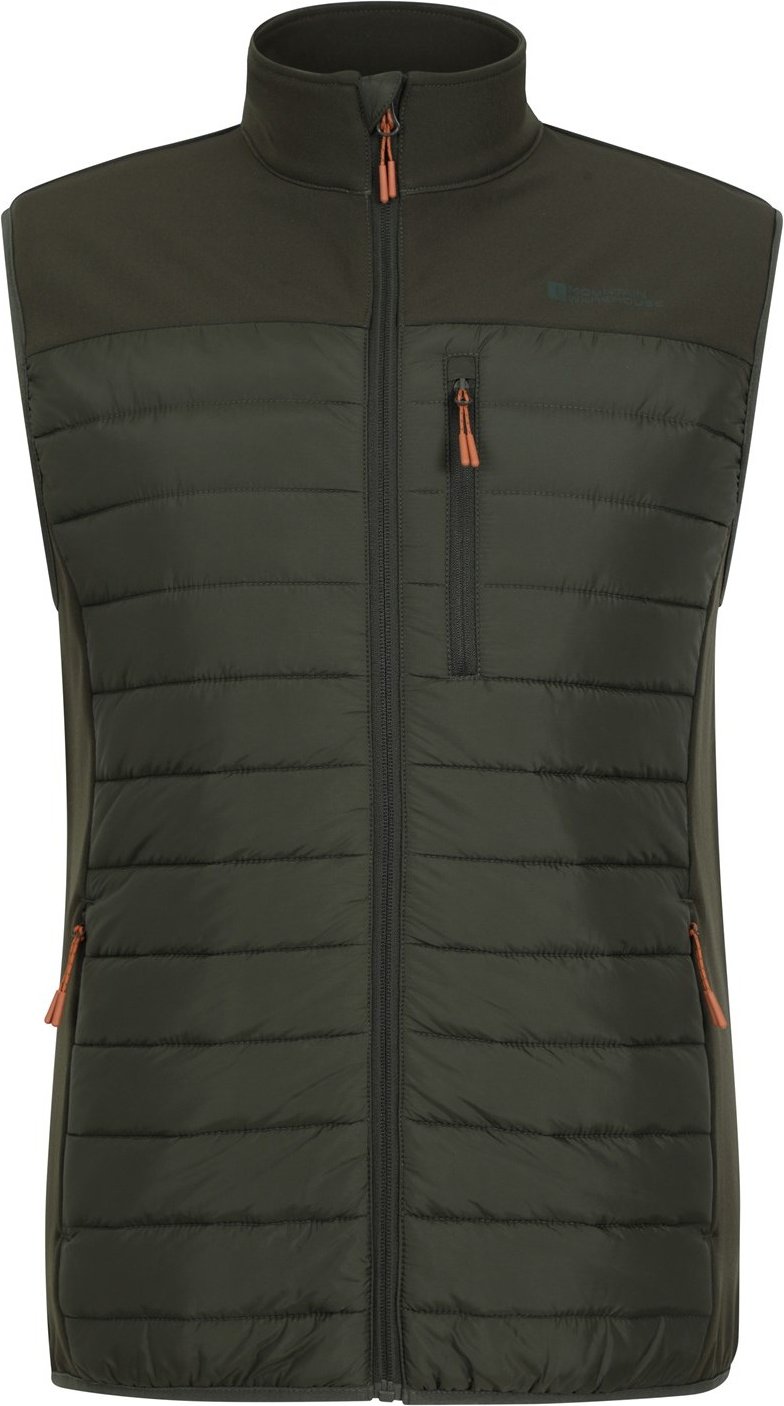 Mountain Warehouse Herren Turbine II Hybrid gepolstert Gilet (Grün)
