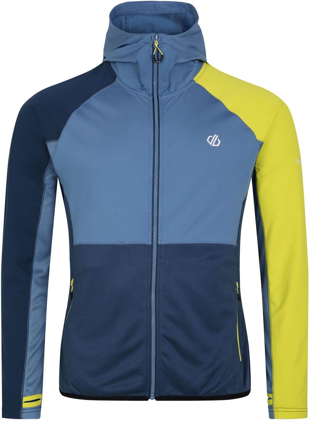 Dare 2B - "Assimilate II" Midlayer für Herren Core Stretch (Mondscheinblau/Jeansblau/Gelb)