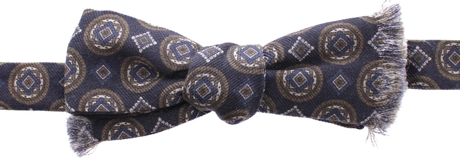 Dolce & Gabbana Blaue Seiden Barock Fantasi Gebundene Fliege Papillon