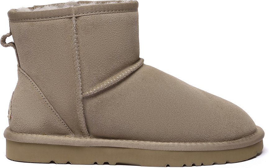 EVER AU Damen Leder Kurzstiefel - Ostrich