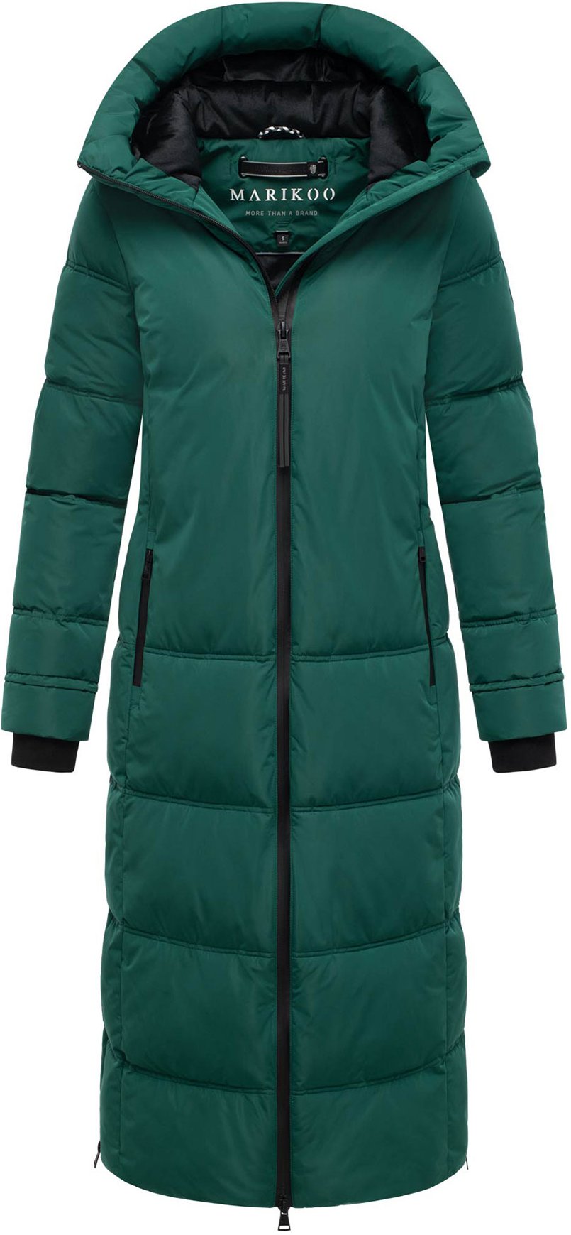 Marikoo Damen Winter Steppmantel Honiaa XVI mit Kapuze & Reißverschlusstaschen