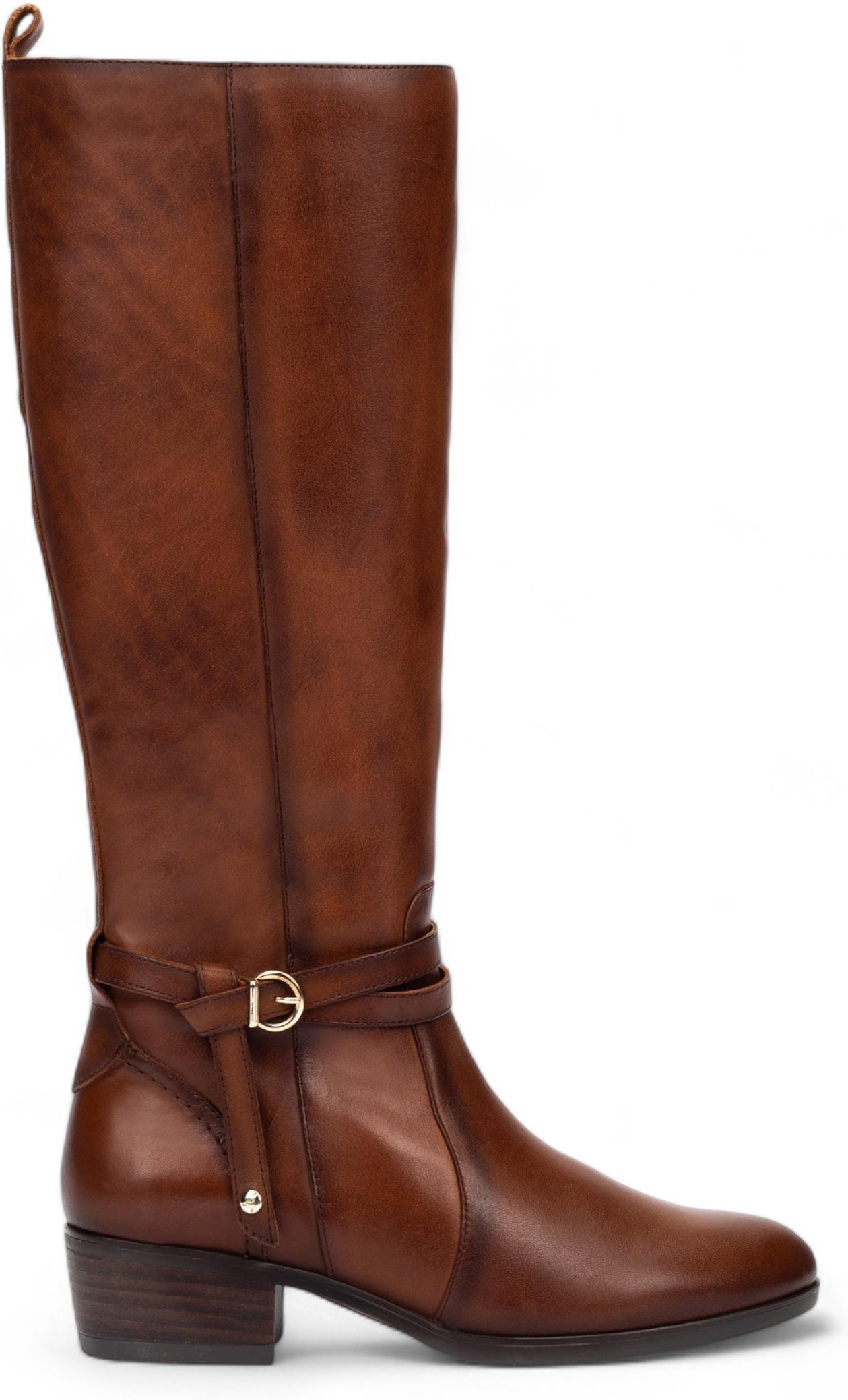 Pikolinos Damen Kniehohe Stiefel aus braunem Leder „Daroca“