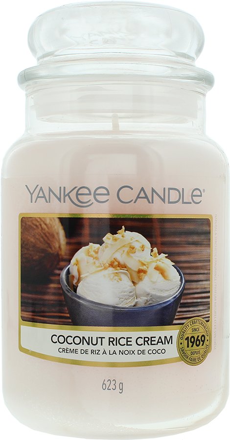 Yankee Candle Kokos-Reis-Creme-Duftkerze Große Glas 623g