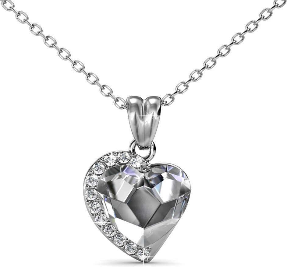 Anhänger „Fond Love“ – Silber und Kristall