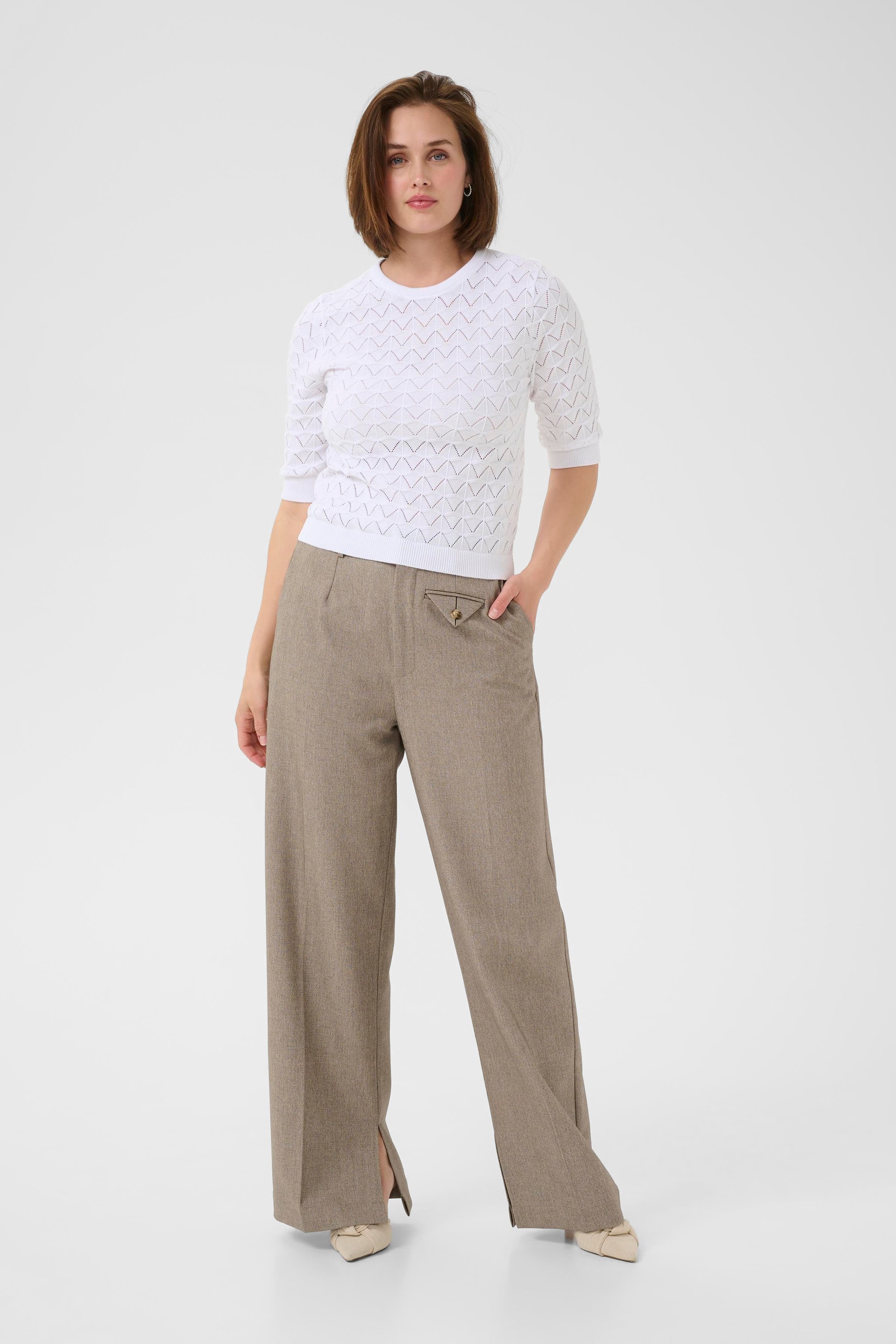 Thumbnail - Strickpullover KAkarla Regular fit white