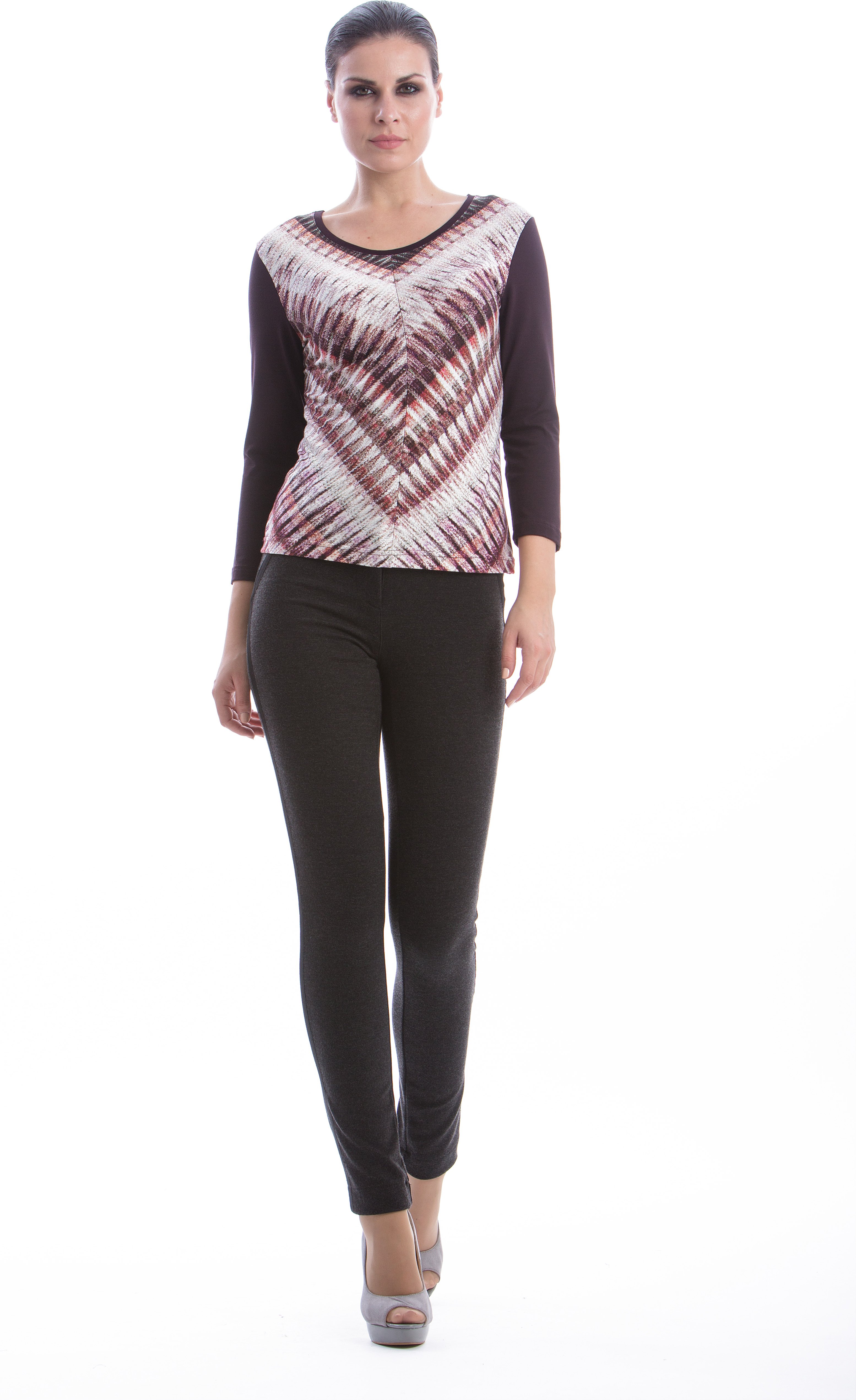 Gerades gemustertes Top