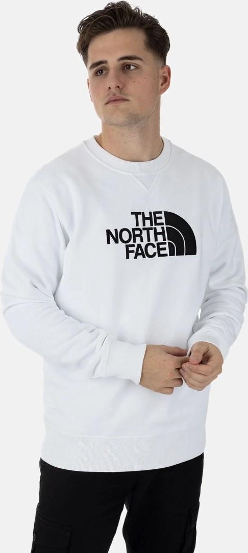 The North Face Drew Peak Rundhalsausschnitt Sweatshirt in weiß