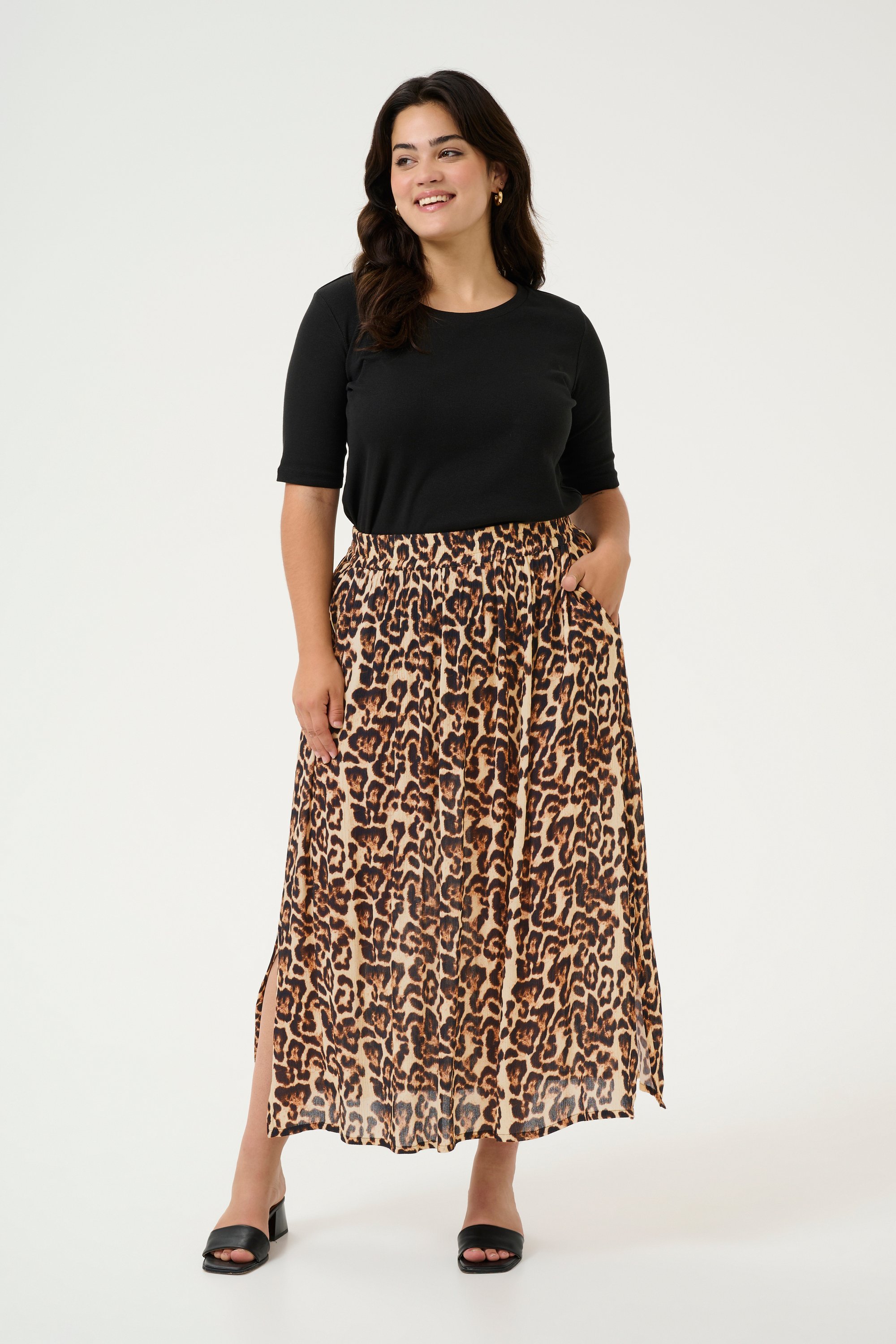 Rock Regular fit Naturel Leopard Print