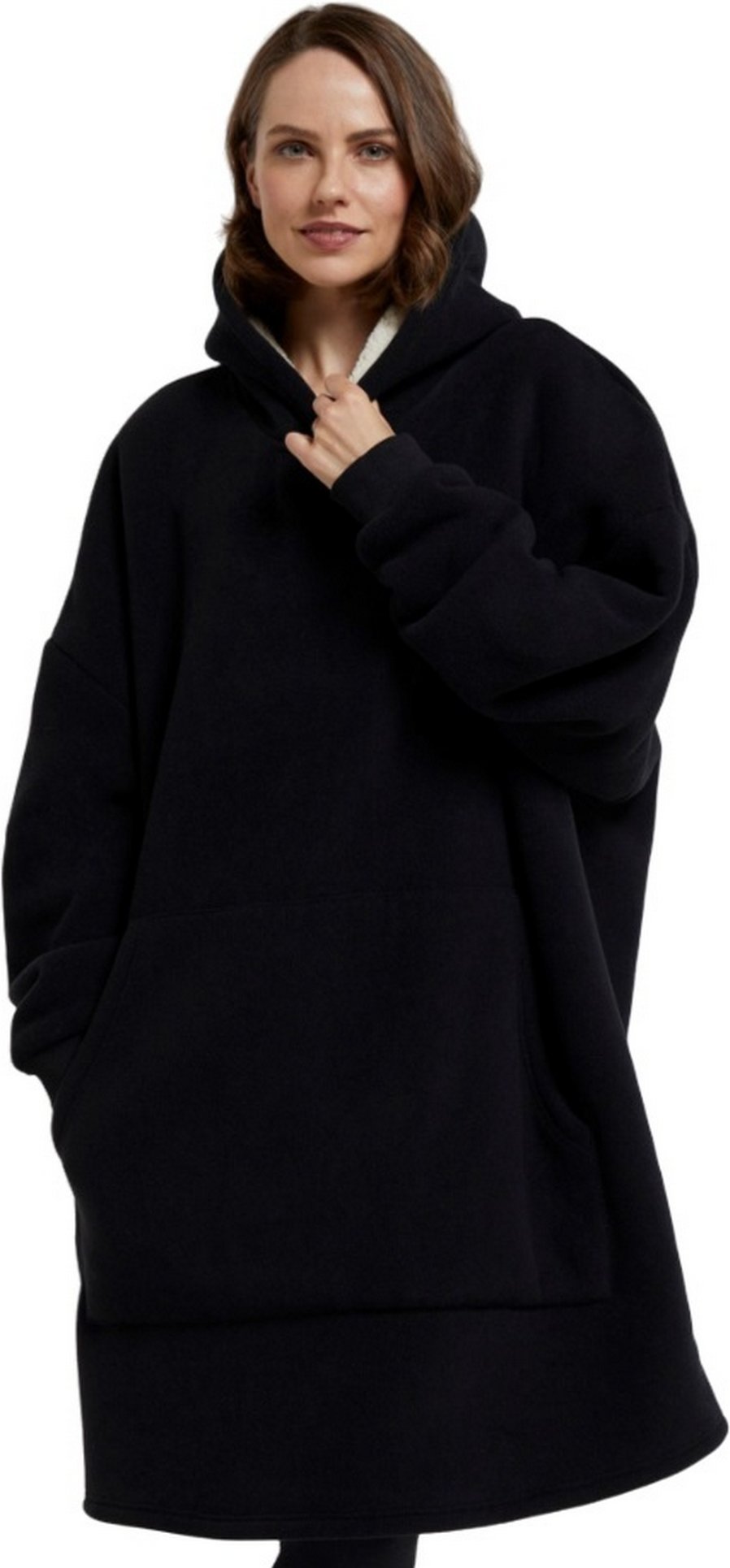 Mountain Warehouse - Kapuzendecke "Snug", mit Borg gefüttert (Schwarz)