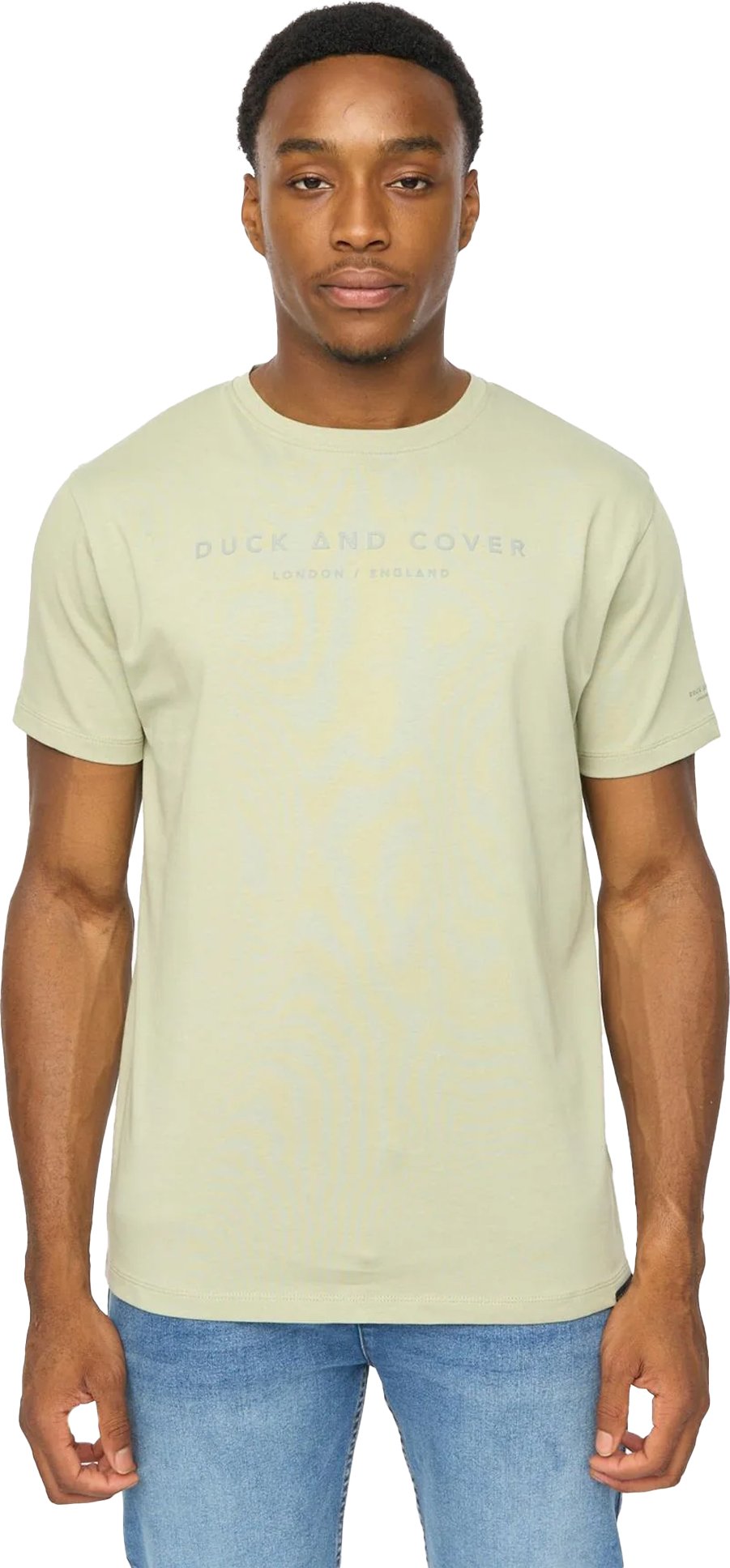 Duck and Cover - "Crytons" T-Shirt für Herren, Schwer (Salbei)