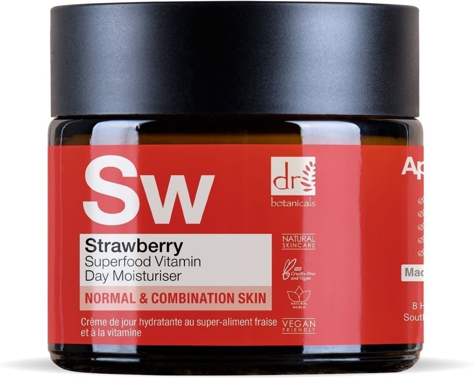 Dr Botanicals Fortgeschrittener Erdbeer-Vitamin C Tagesfeuchtigkeitscreme 60ml