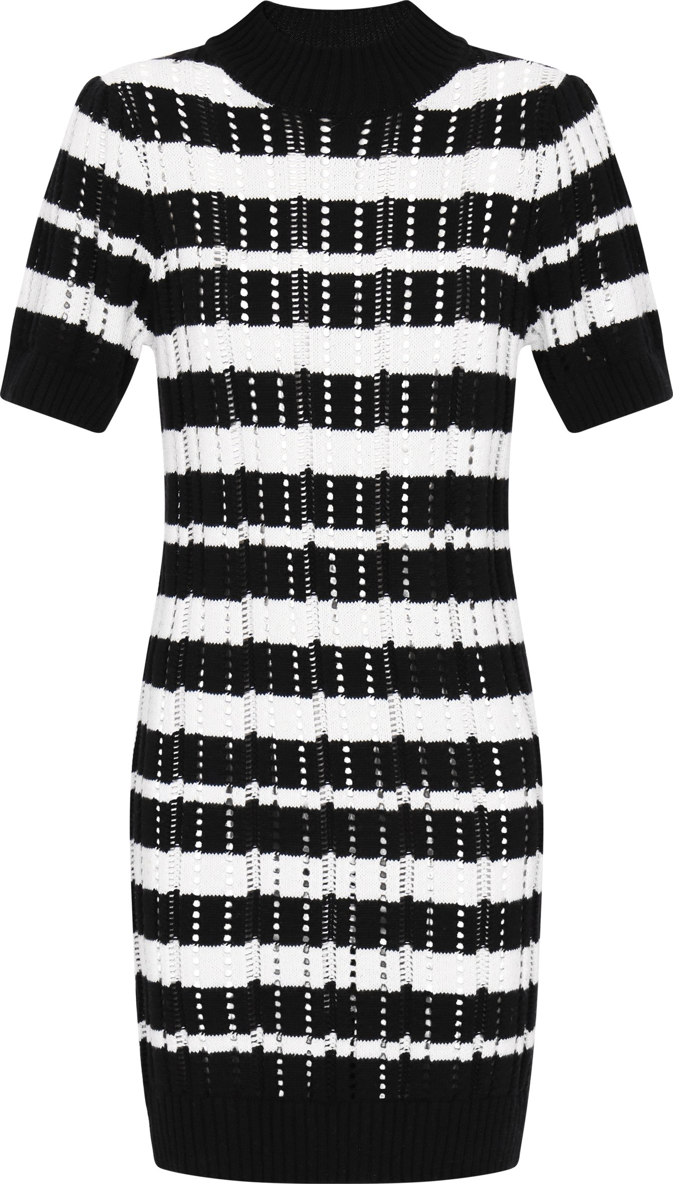 IZIA Kleid Frauen schwarz mehrfarbig