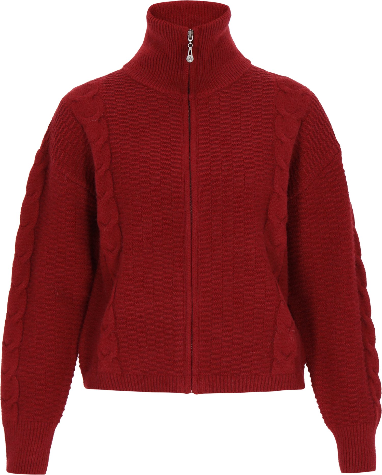 Dreimaster Strickjacke Frauen Rotwein