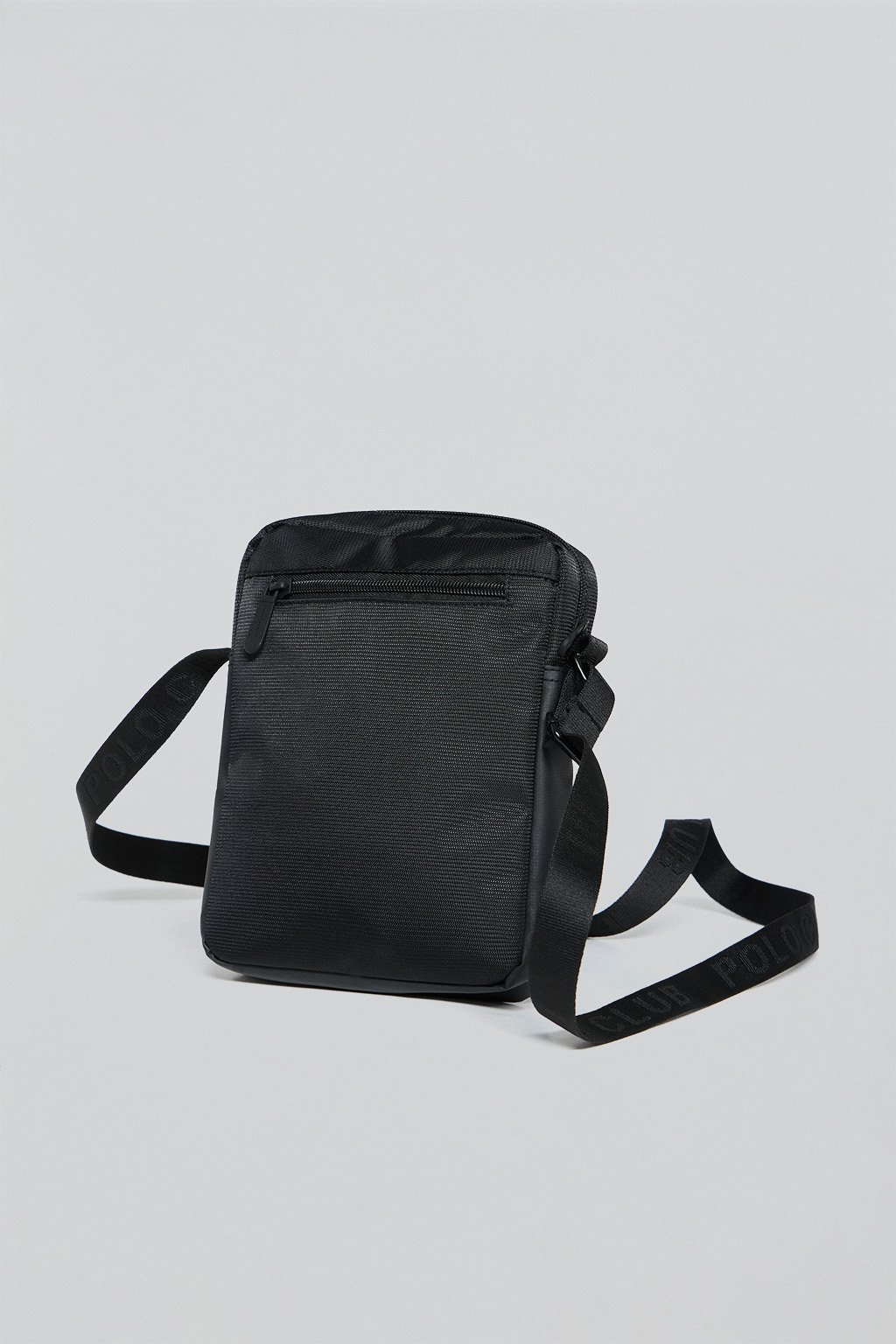 Umhängetasche Riverdale schwarz mit gummiertem Polo Club-Aufnäher