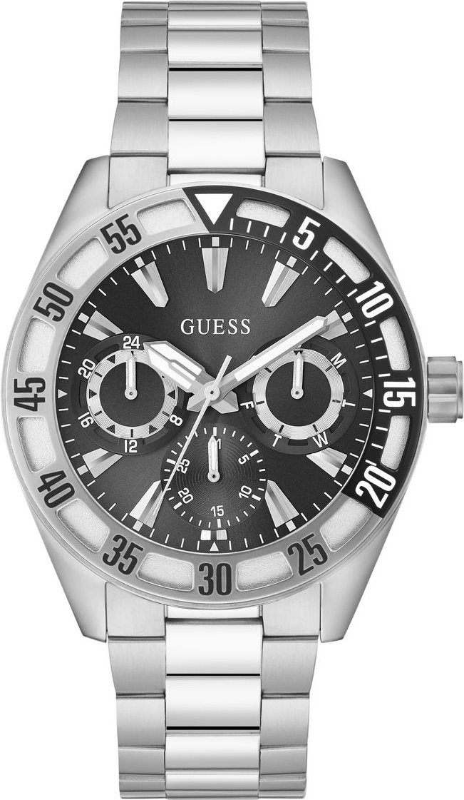 Guess Letterman Silber Herren Armbanduhr GW0904G1
