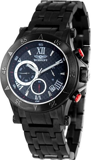 Thumbnail - Bobroff Herrenuhr Quartz Schwarz