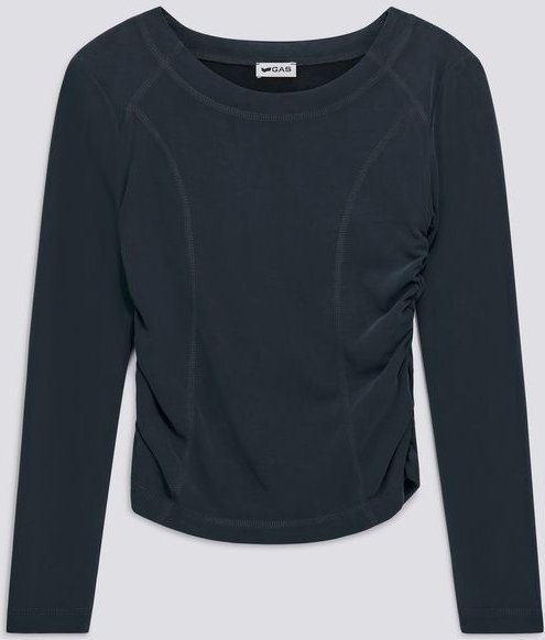 Damen schwarz ALPHA M/L Langarm-T-Shirt