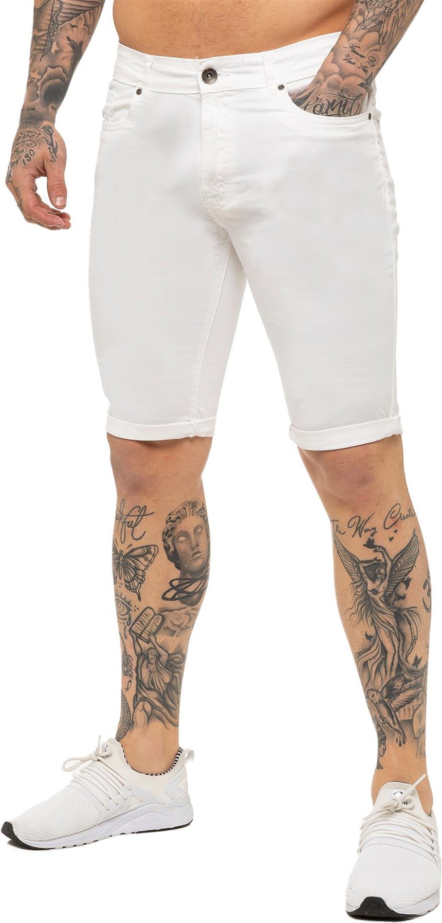 Kruze By Enzo | Herren Skinny Fit Denim Shorts