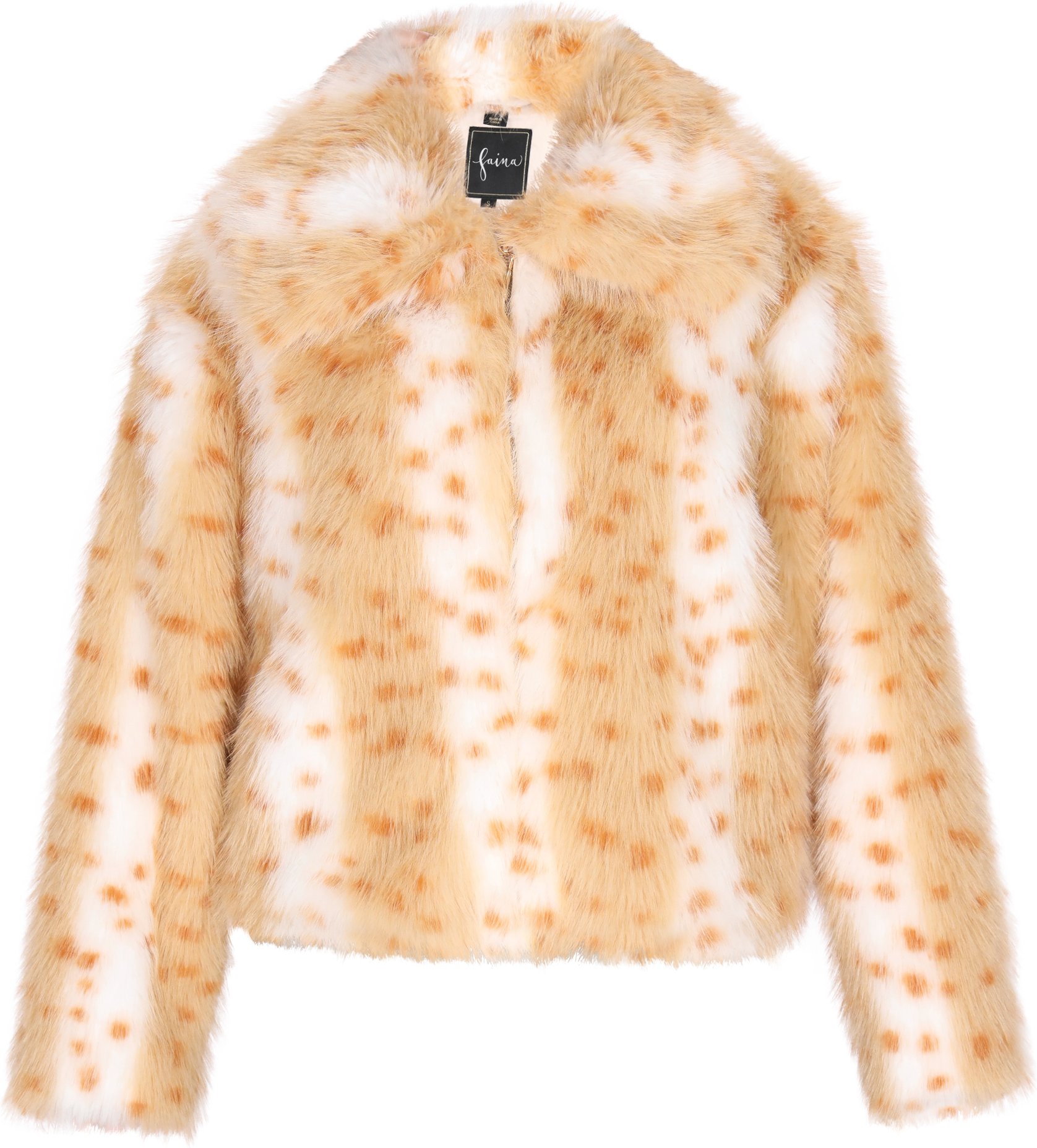 Faina Jacke Damen Braun Mehrfarbig