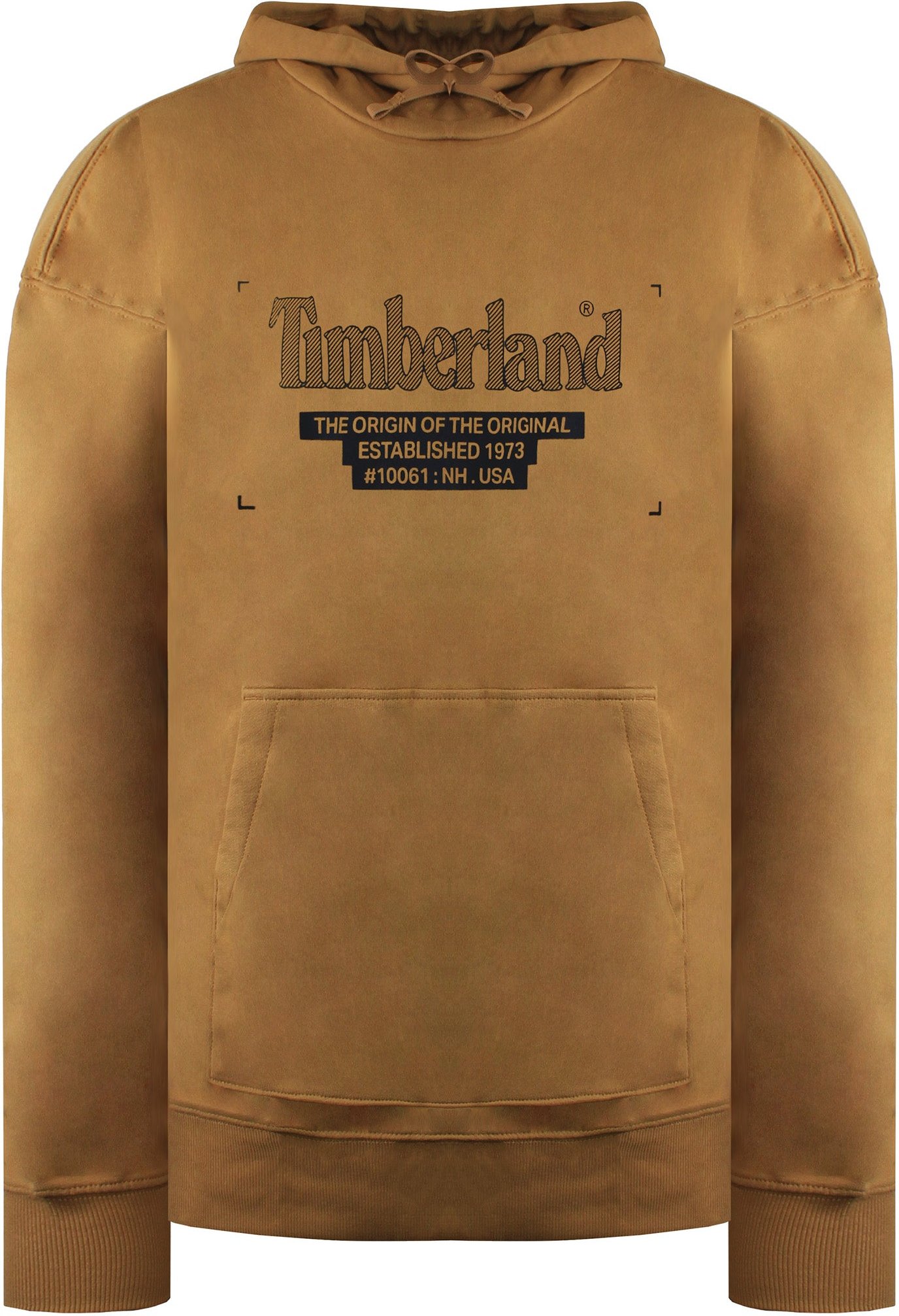 Thumbnail - Timberland Logo Herren-Hoodie in Weizen
