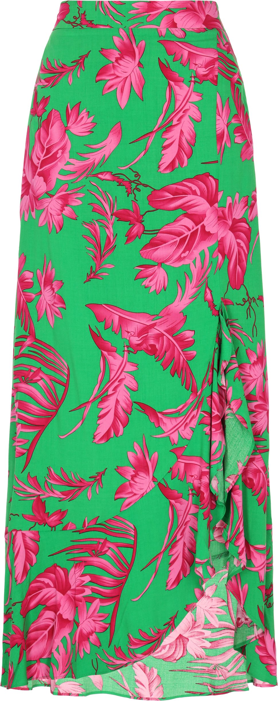 IZIA Rock Frauen grün rosa