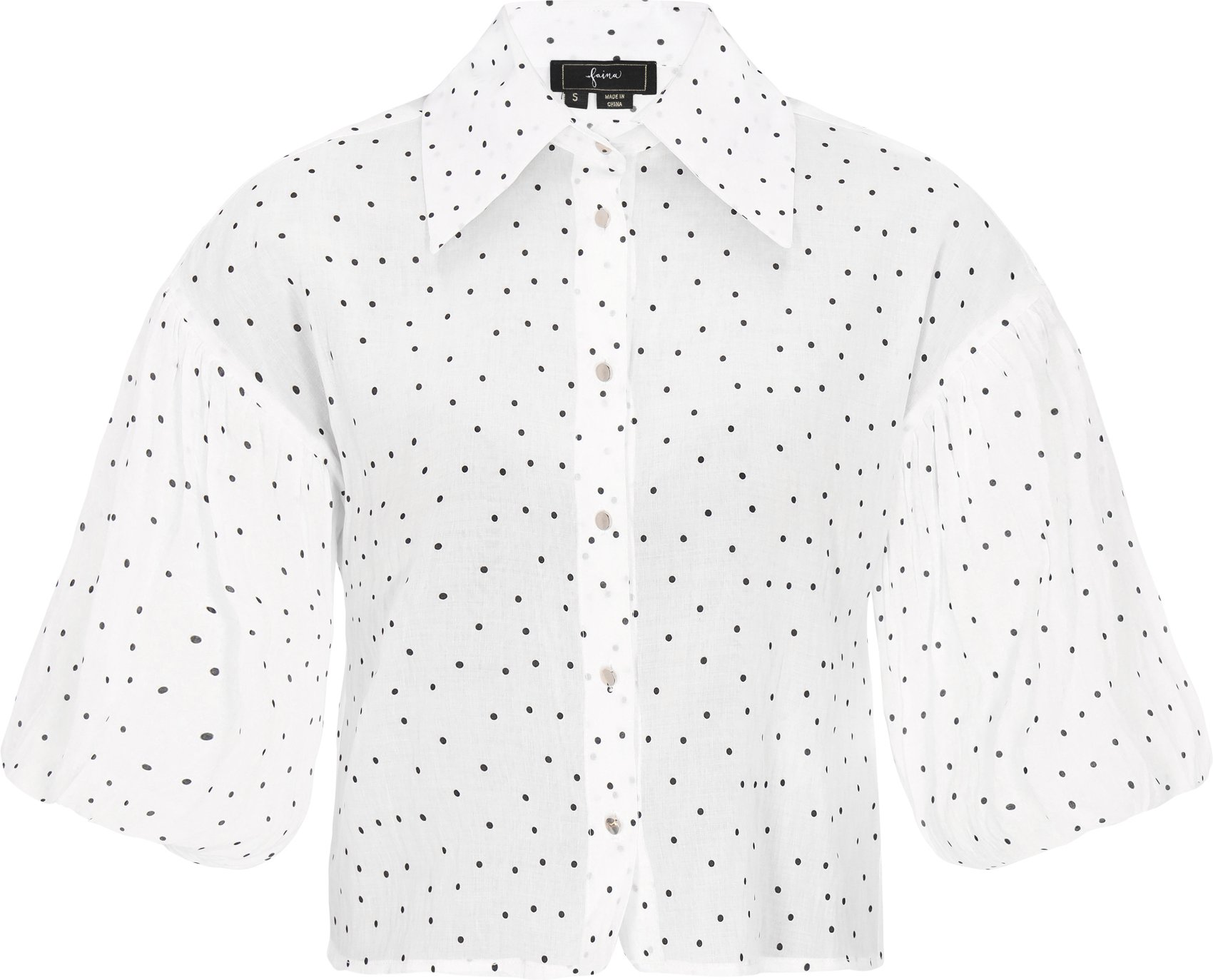 Faina Hemd Frauen cremeweiß schwarz