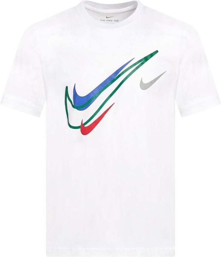 Nike Herren Court Swoosh Logo T-Shirt in Weiß