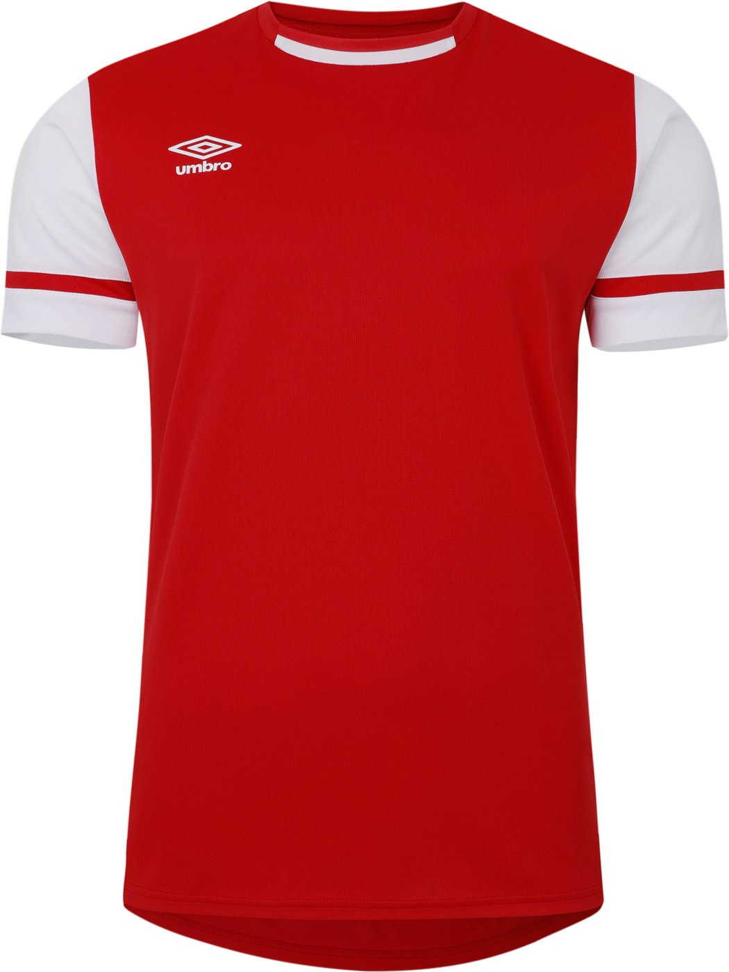 Umbro - "Cavelle" T-Shirt für Herren (Zinnoberrot/ Brillantes Weiß)