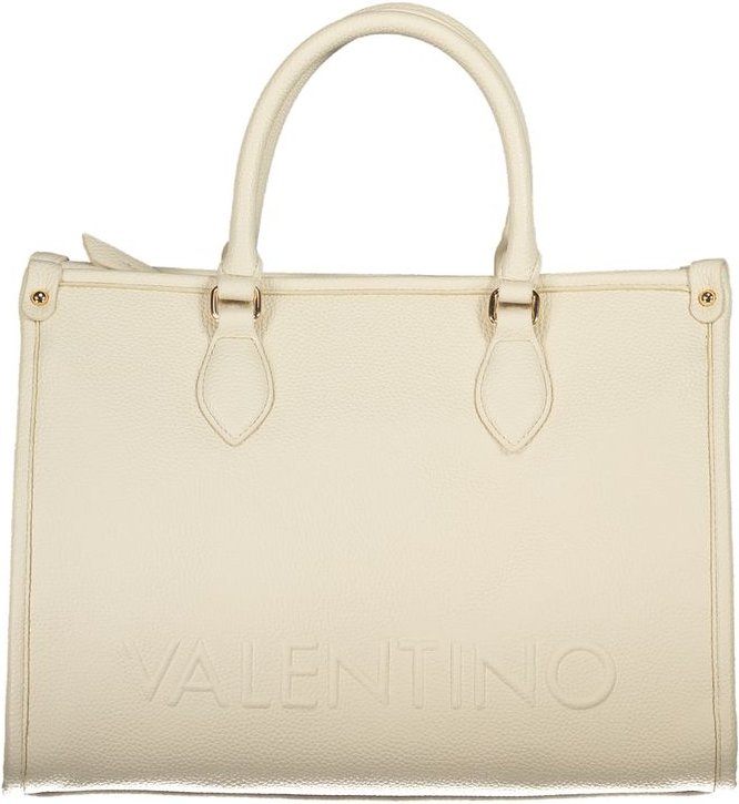 Mario Valentino Beigefarbene Polyethylen-Handtasche