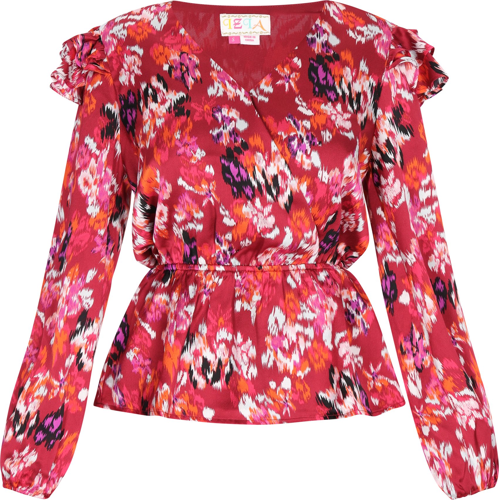 IZIA Bluse Damen Rosa Mehrfarbig