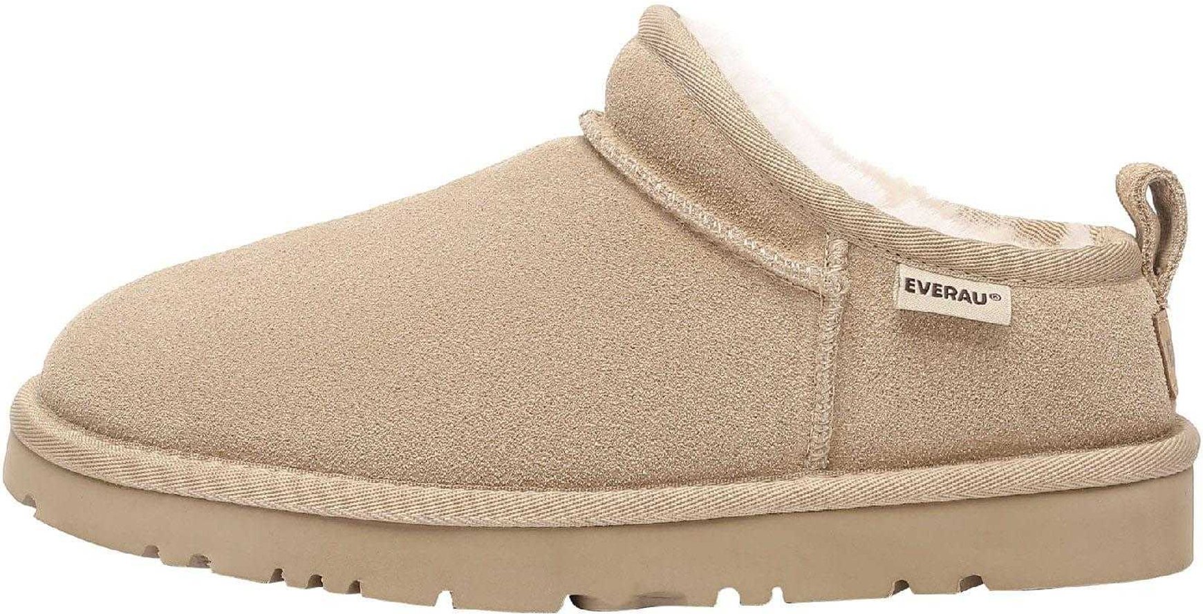 EverAu - "Quail" Hausschuhe für Damen, Leder (Sand)