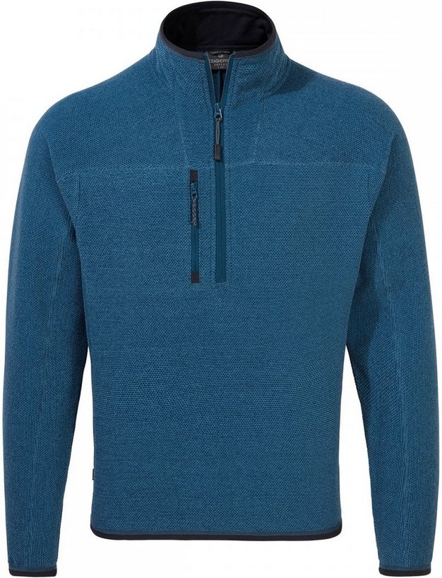 Craghoppers Mens Expert Active Marl Half Zip Fleece Top (Poseidon Blau)