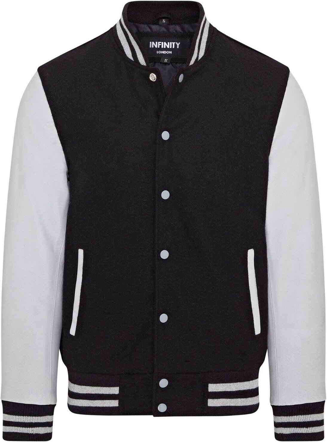 Letterman Baseball Bomberjacke aus Wolle und Leder im College-Stil - Genua