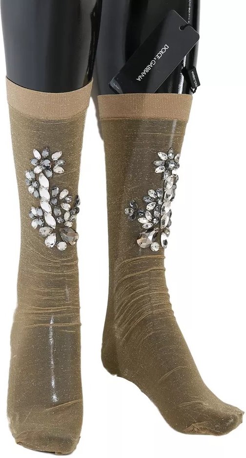 Verzierte transparente Socken