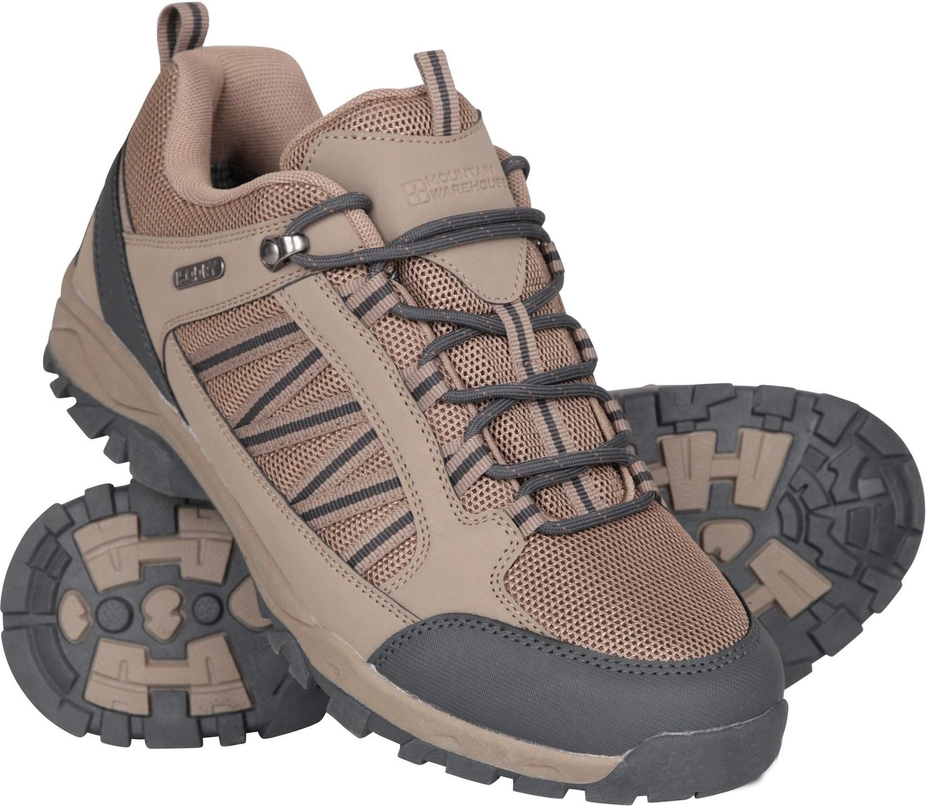 Mountain Warehouse - Herren Wanderschuhe "Path", Wasserfest (Dunkelbeige)