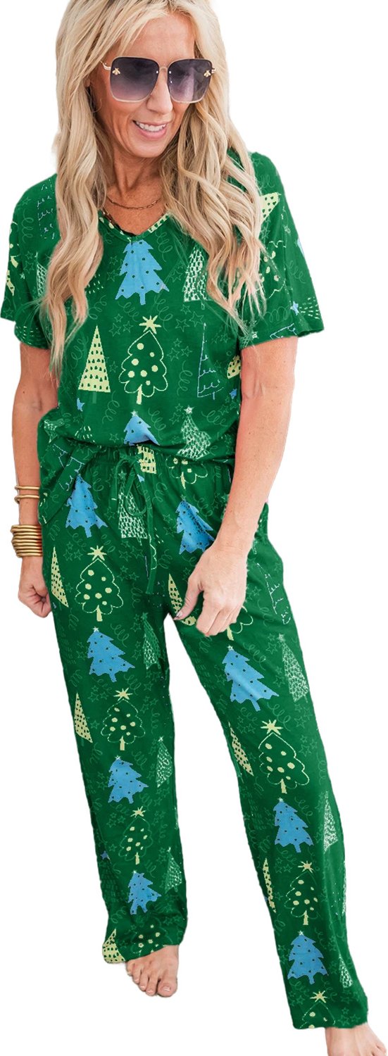 Weihnachtsbaum Schlafanzug-Set