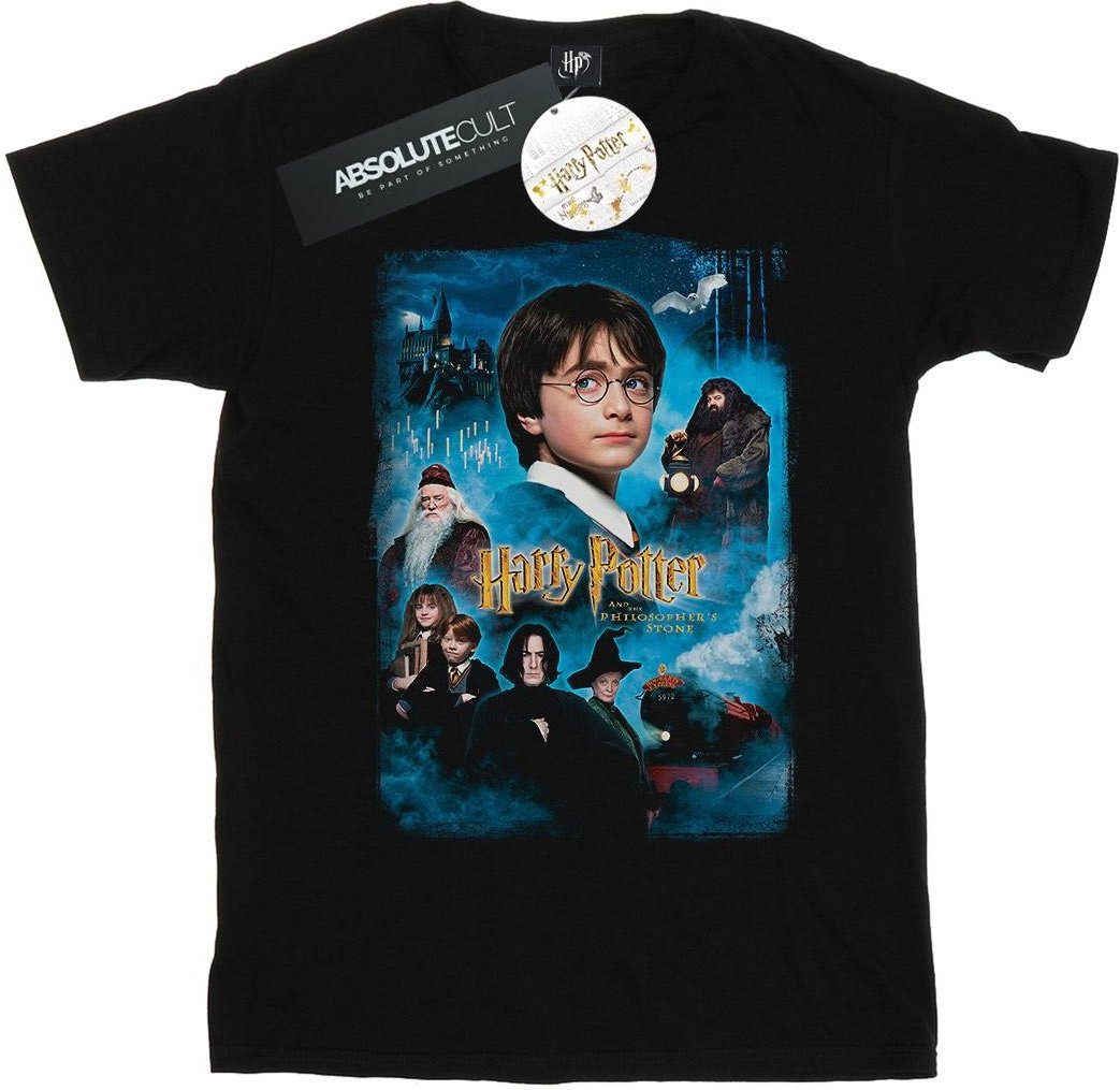 Harry Potter - "Philosopher's Stone" T-Shirt für Herren (Schwarz)